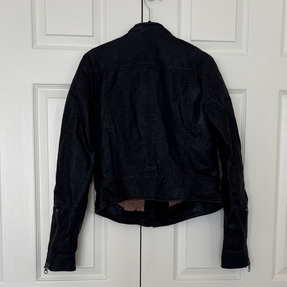 We The Free Black Leather Jacket - Picture 4 of 5